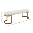 Uttermost Infinity Gold Bench