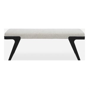 Uttermost Hover Modern Bench in Ivory