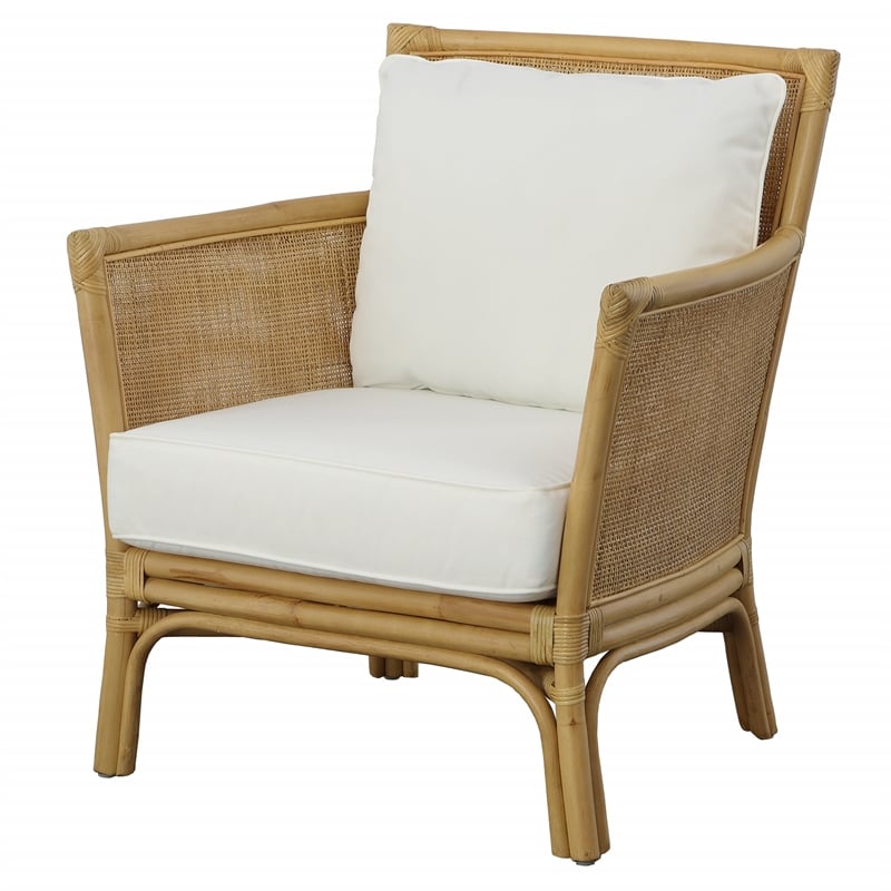 Uttermost Pacific Rattan Armchair in Natural