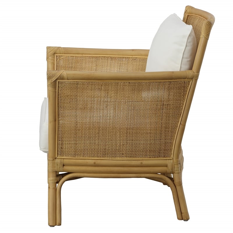 Uttermost Pacific Rattan Armchair in Natural