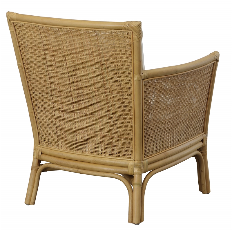 Uttermost Pacific Rattan Armchair in Natural