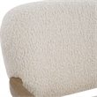Uttermost Telluride Natural Shearling Accent Chair in Off White