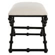 Uttermost Iron Drops Small Bench in Black