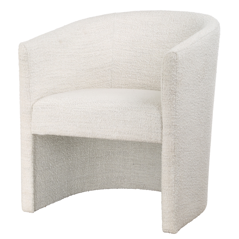 Uttermost Encompass White Fabric Dining Chair