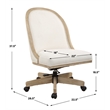Uttermost Lithe Light Oak Desk Chair