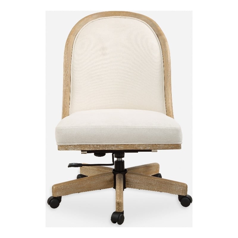Uttermost Lithe Light Oak Desk Chair