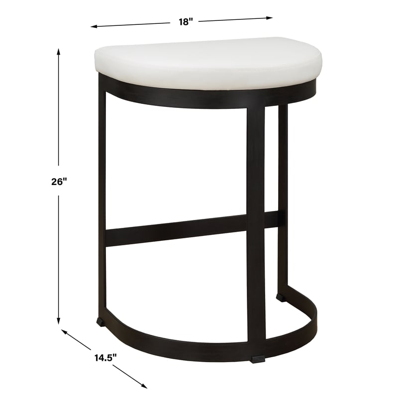 Uttermost Ivanna White Counter Stool