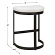 Uttermost Ivanna White Counter Stool