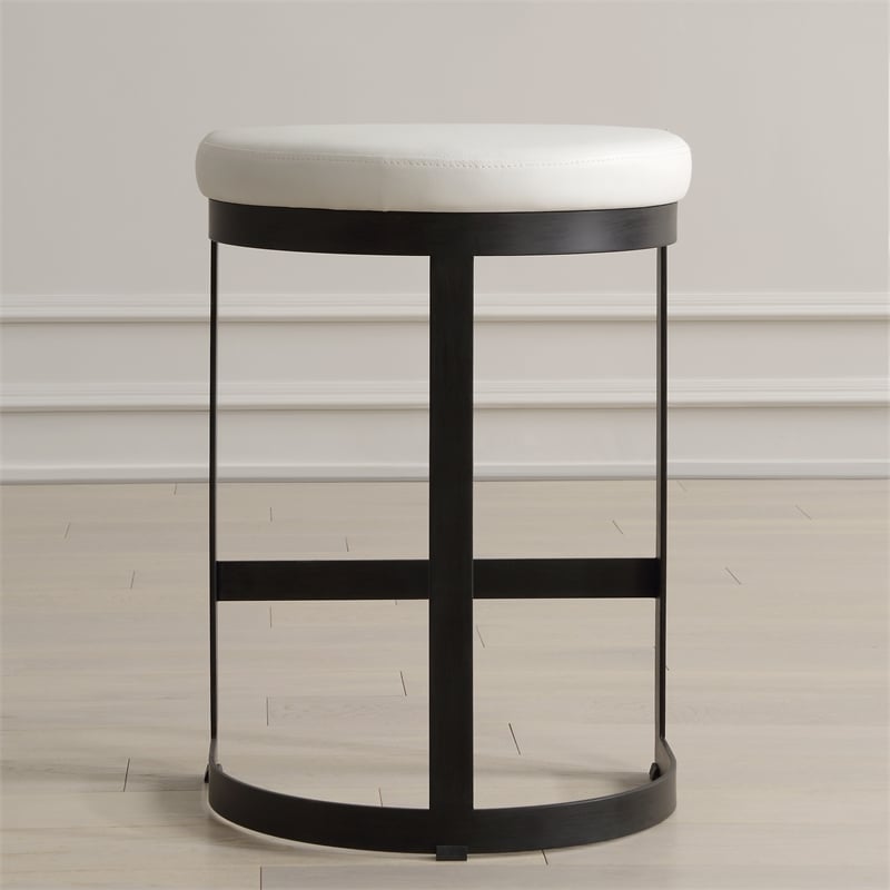Uttermost Ivanna White Counter Stool