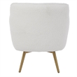 Uttermost Oasis White Swivel Chair