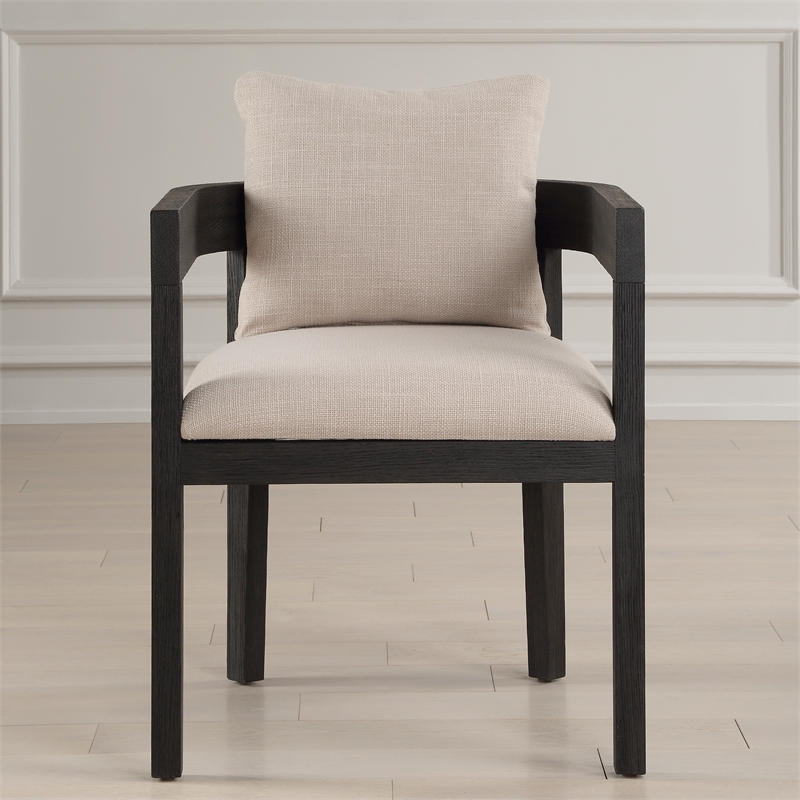 Uttermost Balboa Modern Dining Chair in Ebony