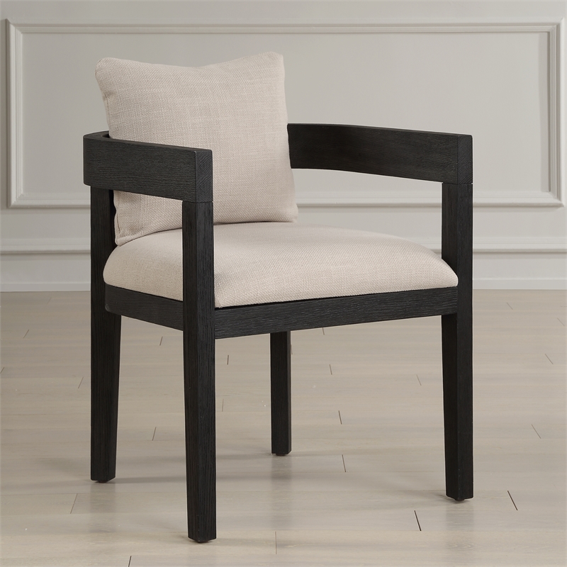Uttermost Balboa Modern Dining Chair in Ebony