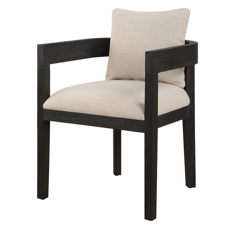 Uttermost Balboa Modern Dining Chair in Ebony