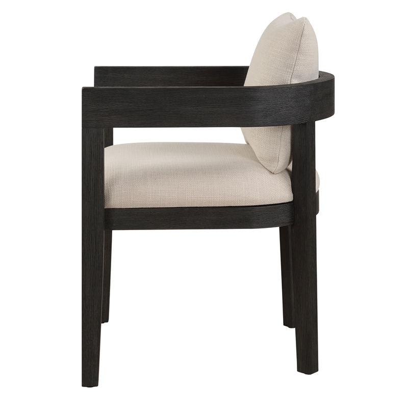 Uttermost Balboa Modern Dining Chair in Ebony
