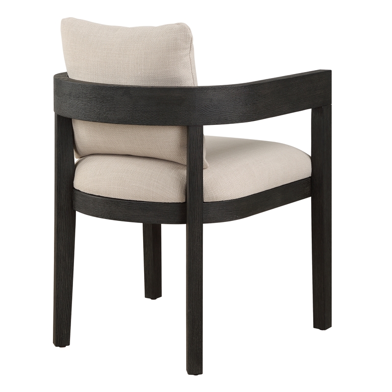 Uttermost Balboa Modern Dining Chair in Ebony