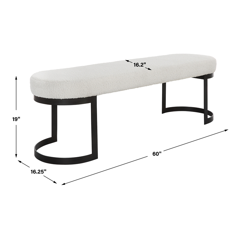 Uttermost Infinity Black Bench
