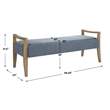 Uttermost Daylight Sky Blue Bench