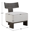 Uttermost Finlay Dark Walnut Accent Chair