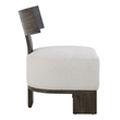 Uttermost Finlay Dark Walnut Accent Chair