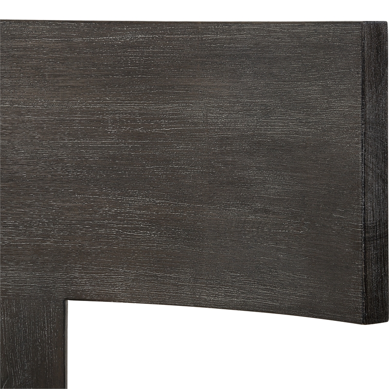Uttermost Finlay Dark Walnut Accent Chair