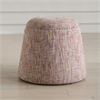 Uttermost Gumdrop Confetti Chenille Ottoman in Multi-Color