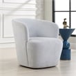 Uttermost Mist Barrel Swivel Chair in Light Blue