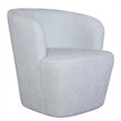 Uttermost Mist Barrel Swivel Chair in Light Blue