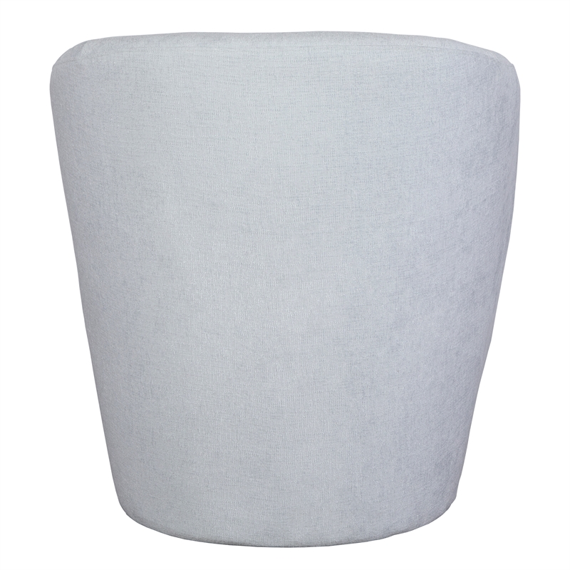 Uttermost Mist Barrel Swivel Chair in Light Blue