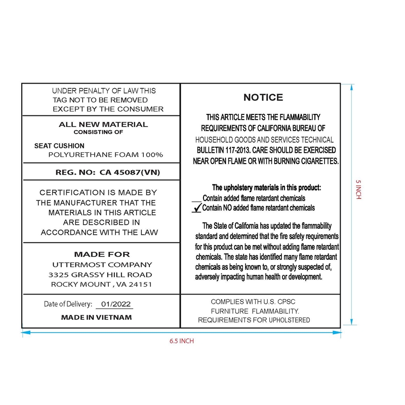 Uttermost Bramwell Gray Dining Chair