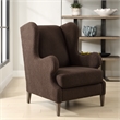 Uttermost Serpentine Brown Fabric Accent Chair
