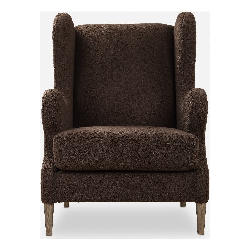 Uttermost Serpentine Brown Fabric Accent Chair