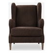 Uttermost Serpentine Brown Fabric Accent Chair