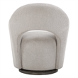 Uttermost Wander Fabric Swivel Chair in Off White