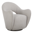Uttermost Wander Fabric Swivel Chair in Off White