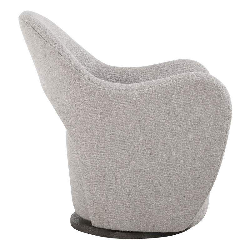 Uttermost Wander Fabric Swivel Chair in Off White