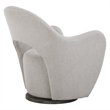 Uttermost Wander Fabric Swivel Chair in Off White