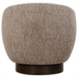 Uttermost Dunes Fabric Swivel Chair in Cocoa