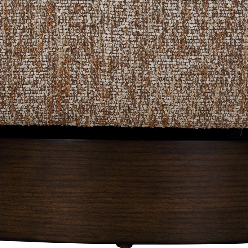Uttermost Dunes Fabric Swivel Chair in Cocoa