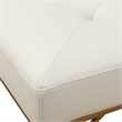 Uttermost Swale Ivory Leather Bench
