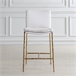 Uttermost Ascend White Counter Stool