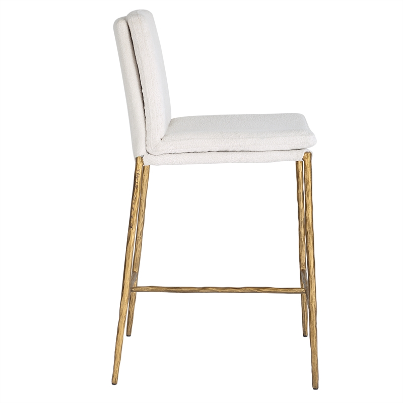 Uttermost Ascend White Counter Stool