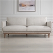 Uttermost Freefall Polyester Boucle Upholstered Sofa in Toasty Beige/Gray Ceruse