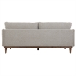 Uttermost Freefall Polyester Boucle Upholstered Sofa in Toasty Beige/Gray Ceruse