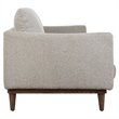 Uttermost Freefall Polyester Boucle Upholstered Sofa in Toasty Beige/Gray Ceruse