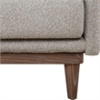 Uttermost Freefall Polyester Boucle Upholstered Sofa in Toasty Beige/Gray Ceruse