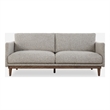 Uttermost Freefall Polyester Boucle Upholstered Sofa in Toasty Beige/Gray Ceruse