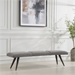 Uttermost Bowtie Charcoal Fabric Bench