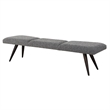 Uttermost Bowtie Charcoal Fabric Bench