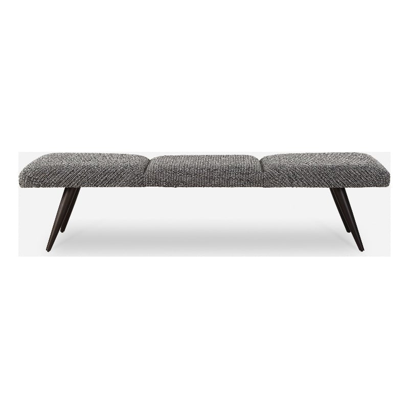 Uttermost Bowtie Charcoal Fabric Bench