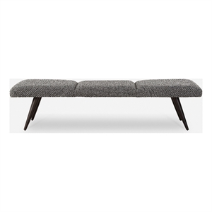 Uttermost Bowtie Charcoal Fabric Bench